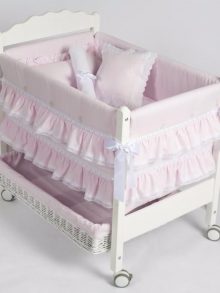 Cuna para Bebés Piqué Royal Rosa