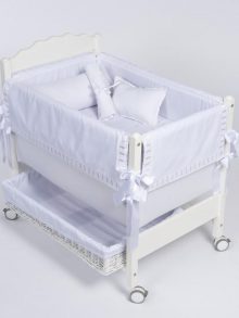  Mini Cuna para Bebés Blanca Colección Windsor