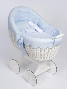 Moisés Mimbre Blanco Colección Dulce Celeste