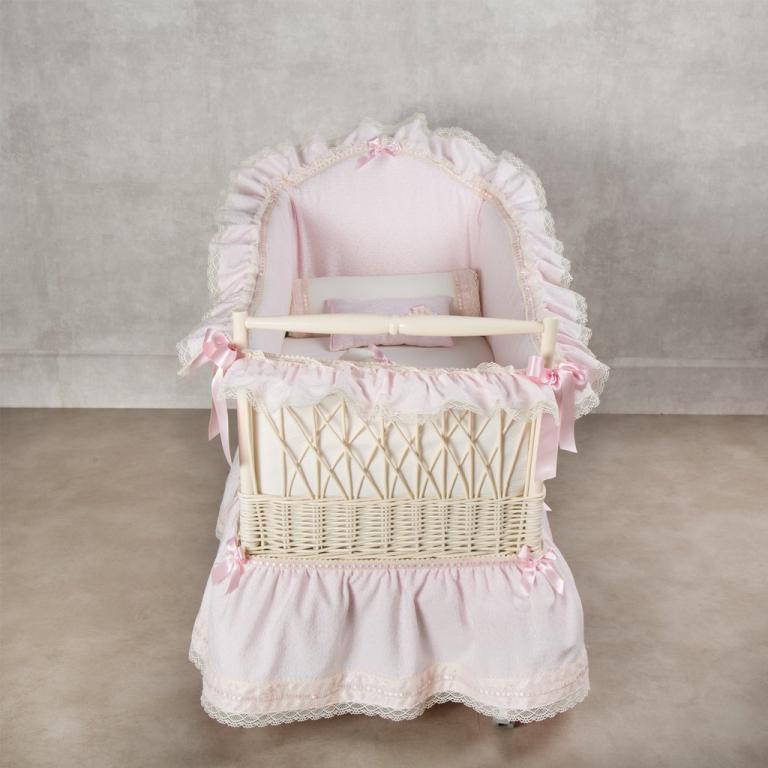 minicuna vestidura rosa 2