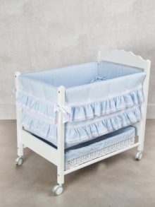 Mini Cuna Celeste- Royal Piqué