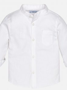 Mayoral Camisa de Manga Larga Para Niño Blanca