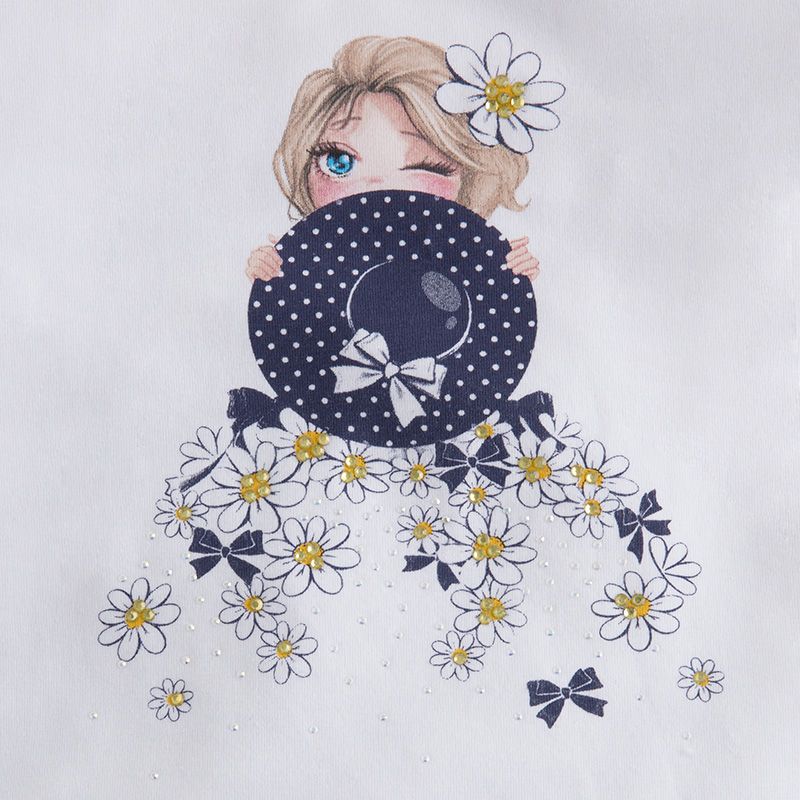 camiseta manga corta para niñas 3032-3