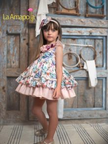 La Amapola Vestido de Vuelo Para Niña Dalia
