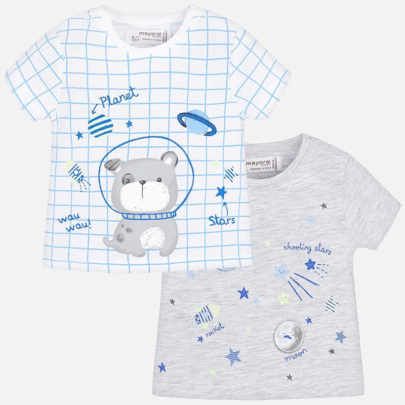 Set Camisetas Bebé Niño Mayoral 1005 Set Camisetas Bebé Niño Mayoral 1005