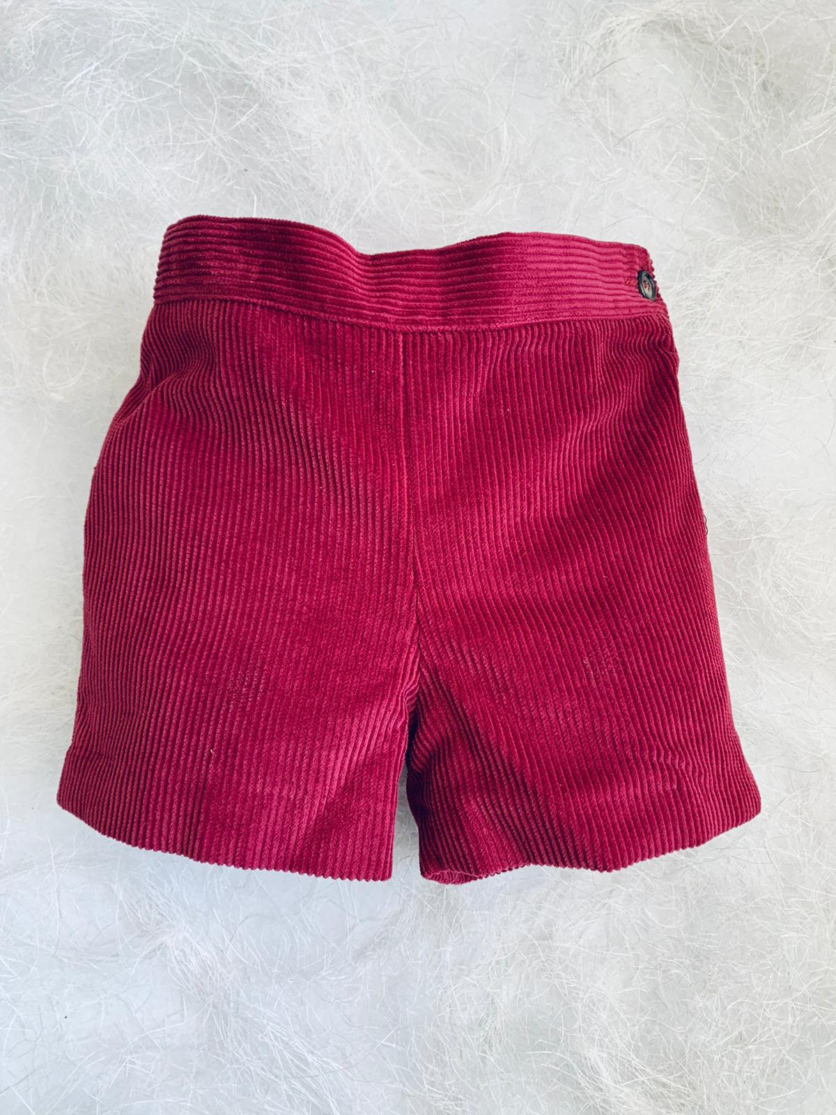 Pantalón Cubrepañal para Bebé Niño Cocote Burdeos Pantalón Cubrepañal para Bebé Niño Cocote Burdeos