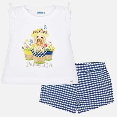 conjunto camiseta y short talla 4-5-7-8-9 ref 3221