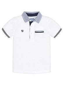 Polo para Niño de Mayoral 3117 Blanco