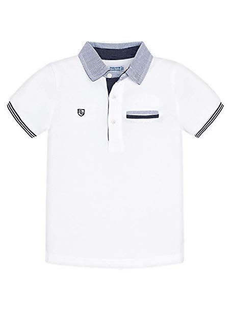 Polo para Niño de Mayoral 3117 Blanco Polo para Niño de Mayoral 3117 Blanco