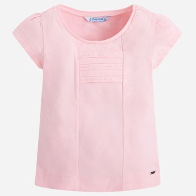Mayoral-174-rose-pink-t-shirt- Mayoral Camiseta Manga Corta 174 Rosa