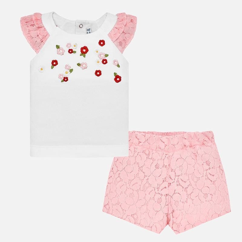 Mayoral Conjunto Short y Camiseta Bebé Niña 1234 Mayoral Conjunto Short y Camiseta Bebé Niña 1234