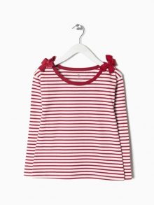 Jersey para niña rayas roja Zippy