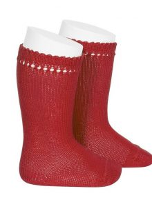 Calcetín Alto Perlé Cóndor 550 Rojo